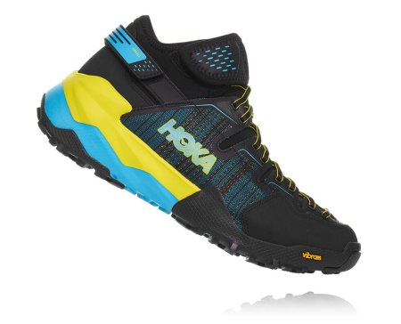 Hoka One One Sky Arkali Moški Pohodniški Čevlji Črna / Modra / Rumena SI-957048G